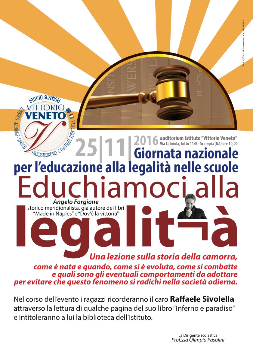 25 novembre 2016 - EDUCHIAMOCI ALLA LEGALITA'