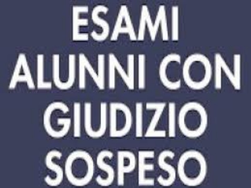 ERRATA CORRIGE  - ESAMI SOSPENSIONE  DEL GIUDIZIO A.S. 2017/2018 - SESSIONE SUPPLETIVA